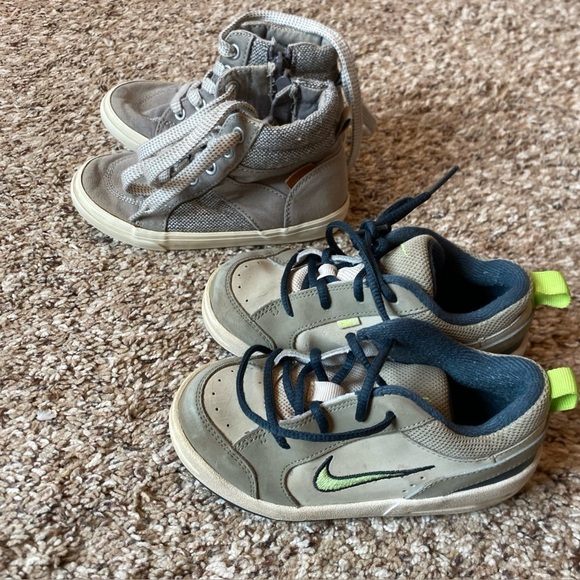 Boys Shoe Bundle Size 9 Nike Old Navy Gray - Picture 1 of 12